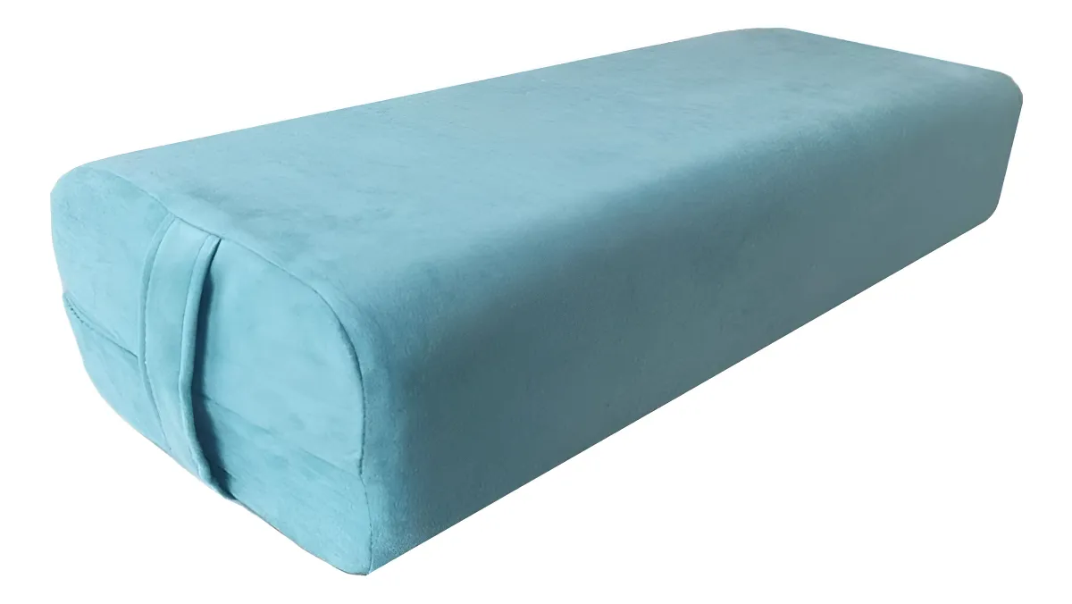 Almohada Rectangular de Yoga en Espuma Lavable con Asas, Ideal para Meditación y Soporte, Color Verde Intenso | Compra Online