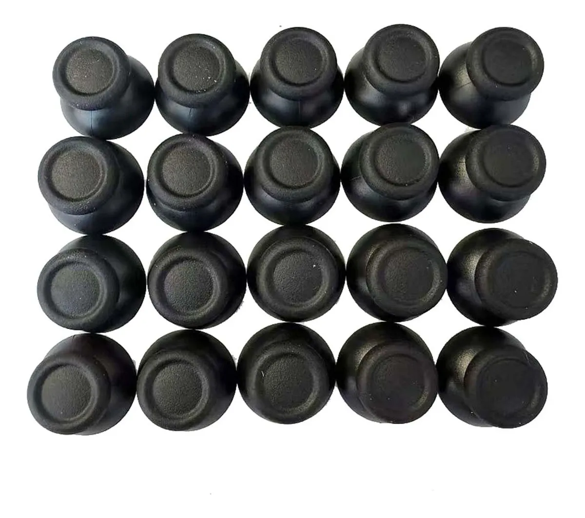 20 Piezas Tapas para Joystick PS4 y PS4 Pro - Mejoran Agarre y Durabilidad, Color Negro Intenso para Experiencia de Juego Óptima