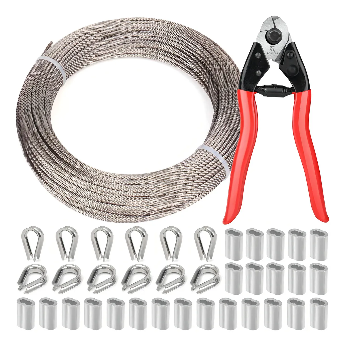 Juego de Cuerda de Alambre de Acero Inoxidable 165 Pies - Resistencia Duradera para Exteriores y Proyectos de Bricolaje