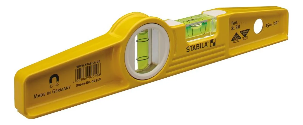 Nivel Magnético De Tierras Raras Fundidas A Troquel Amarillo - Precisión Profesional para Carpintería y Construcción