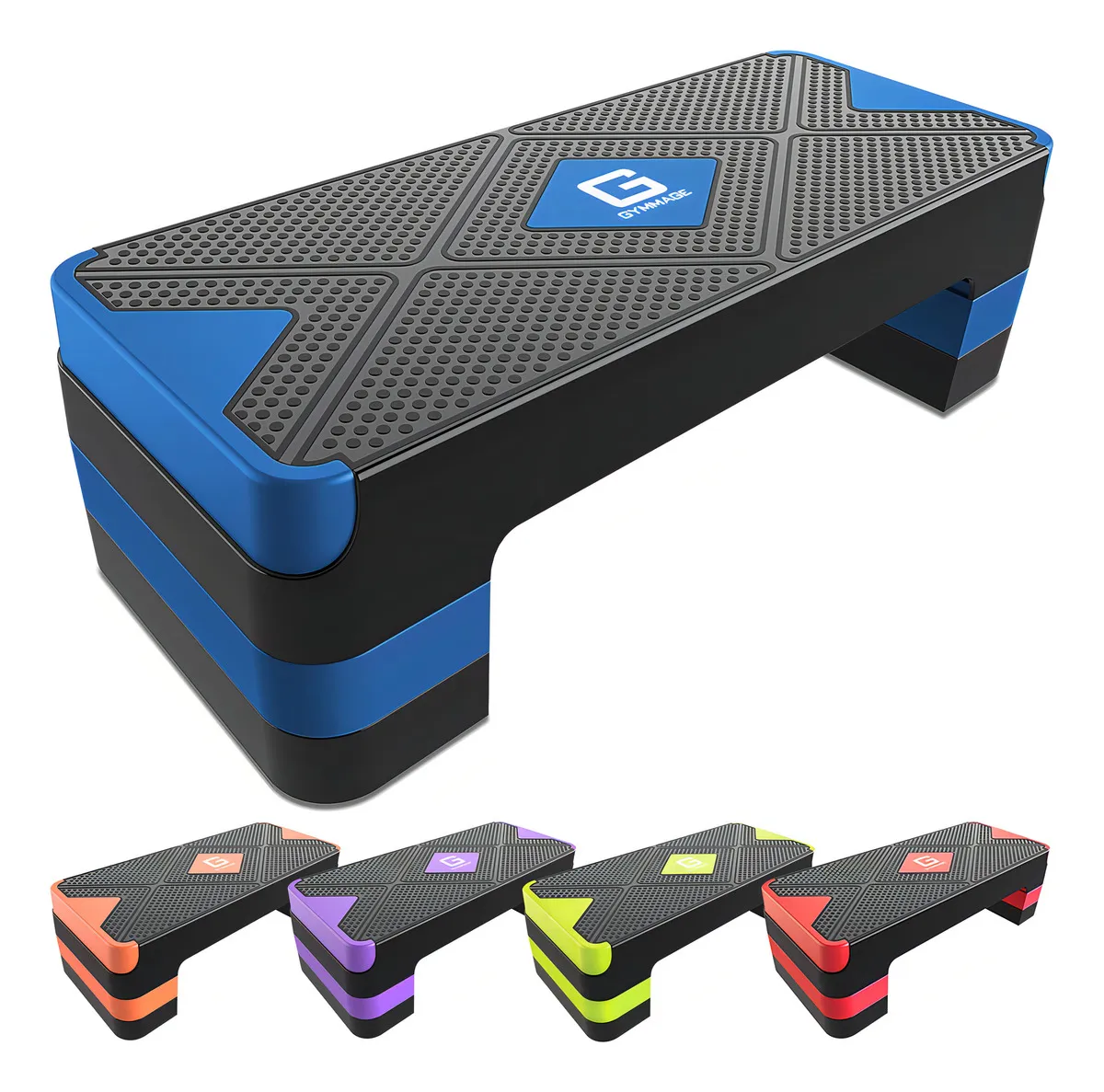 Escalón Aeróbico Ajustable Gymmage 67cm Antideslizante Azul ...
