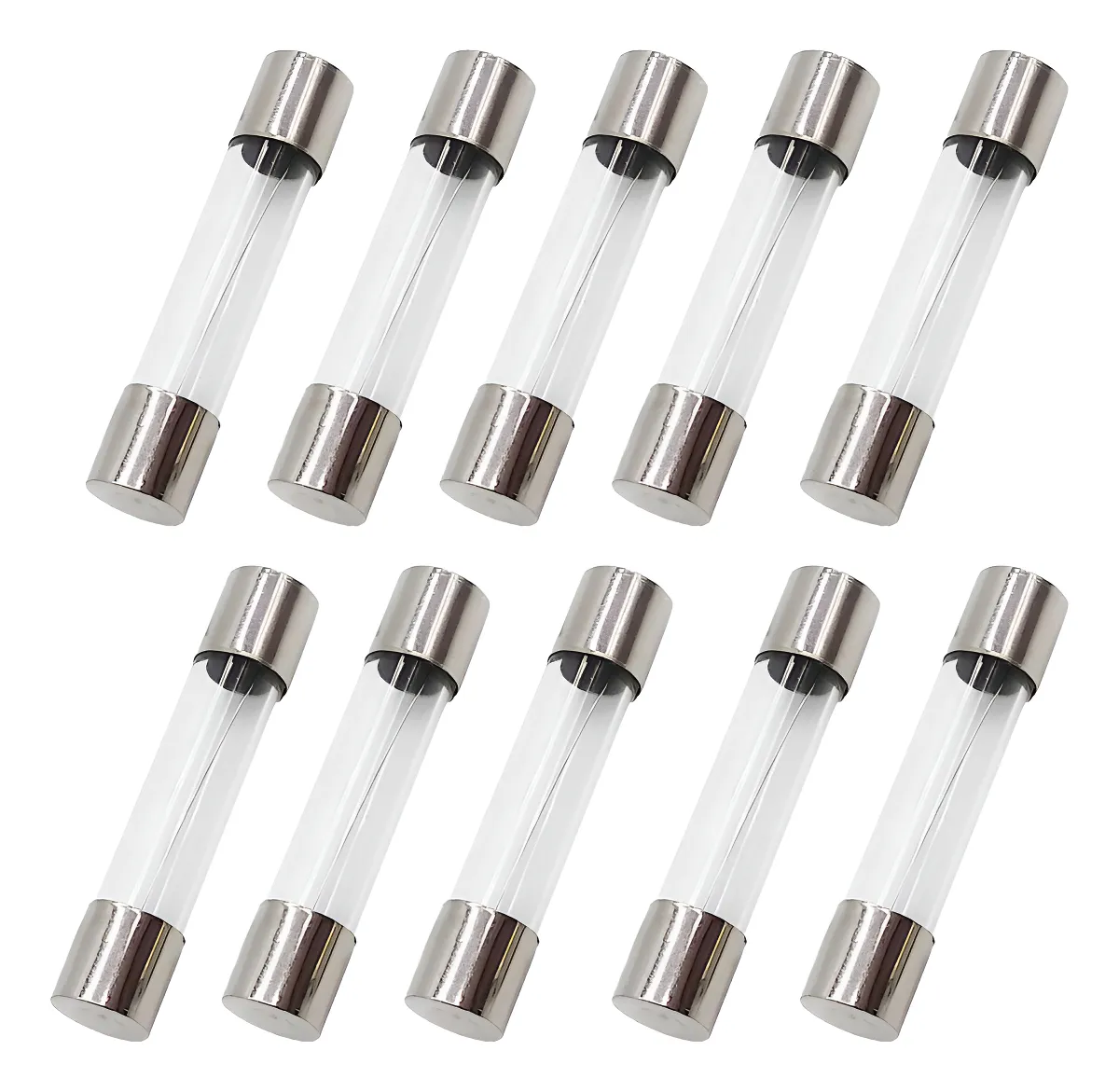 10 Fusibles de Vidrio Rápidos 0.3A 250V - Protección Segura para tus Dispositivos Electrónicos | Medida 6x30mm | Alta Calidad