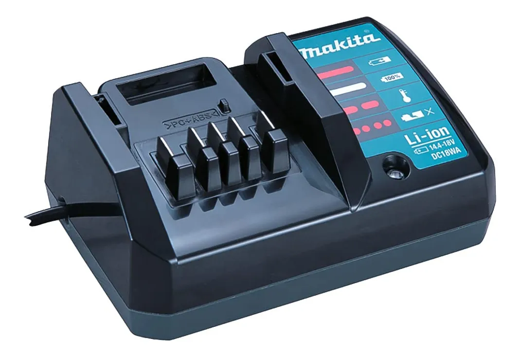 Cargador de Batería Makita DC18WA Compatible Serie G 14.4V - Carga Rápida y Eficiente para Herramientas Eléctricas Profesionales