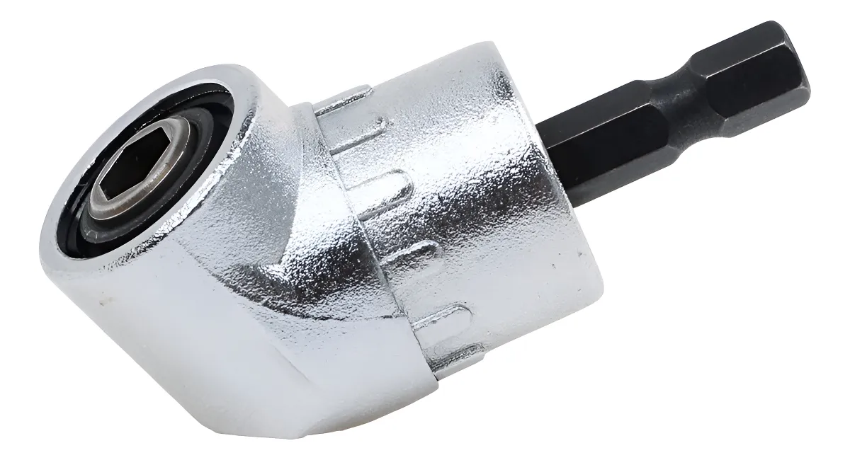 Accesorio Adaptador de Taladro Atornillador para Ángulos Rectos 105°, Compacto y Resistente para Trabajos en Espacios Reducidos
