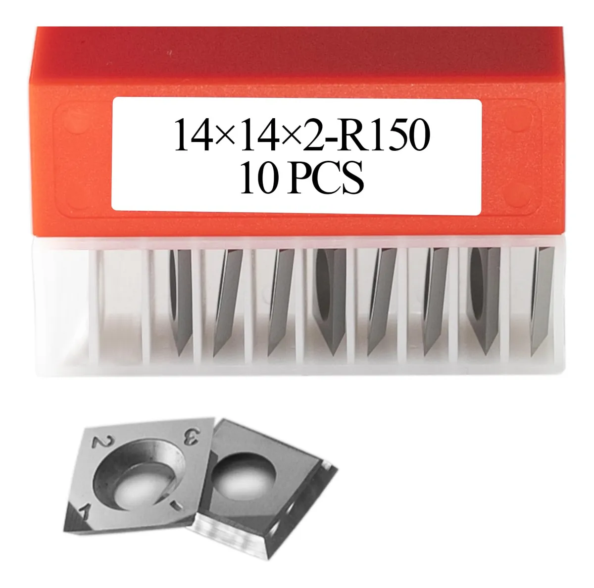 10 Cortadores Cuadrados Carburo Tungsteno 14mm R150: Precisión para Trabajo Industrial - Calidad Profesional