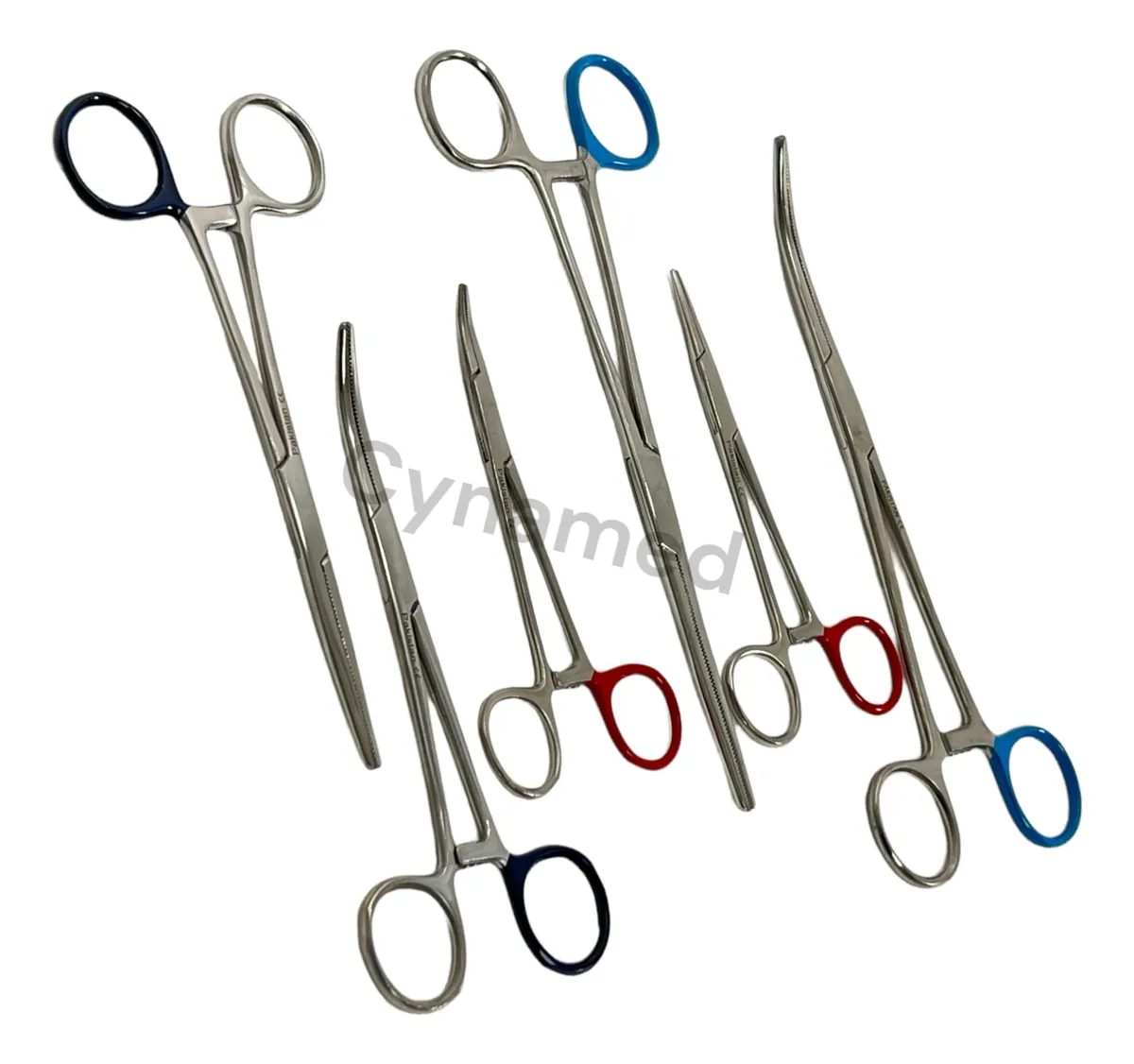 Fórceps De Bloqueo Hemostático Premium Acero Inoxidable Curvos y Rectos - Instrumento Médico Quirúrgico de Alta Precisión para Compresión y Sujeción Segura