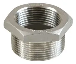 Buje Hexagonal Roscado Acero Inoxidable 304 Clase 150 1/2" - Conexión Robusta y Duradera para Tuberías Industriales y Domésticas