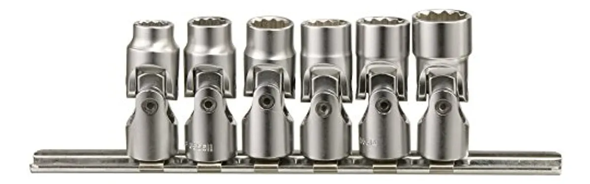 Genius Tools Juego de Llaves de Mano Universales SAE de 6 Pulgadas - Herramienta de Mecánica Profesional, Ajuste Automático, Durabilidad Extrema