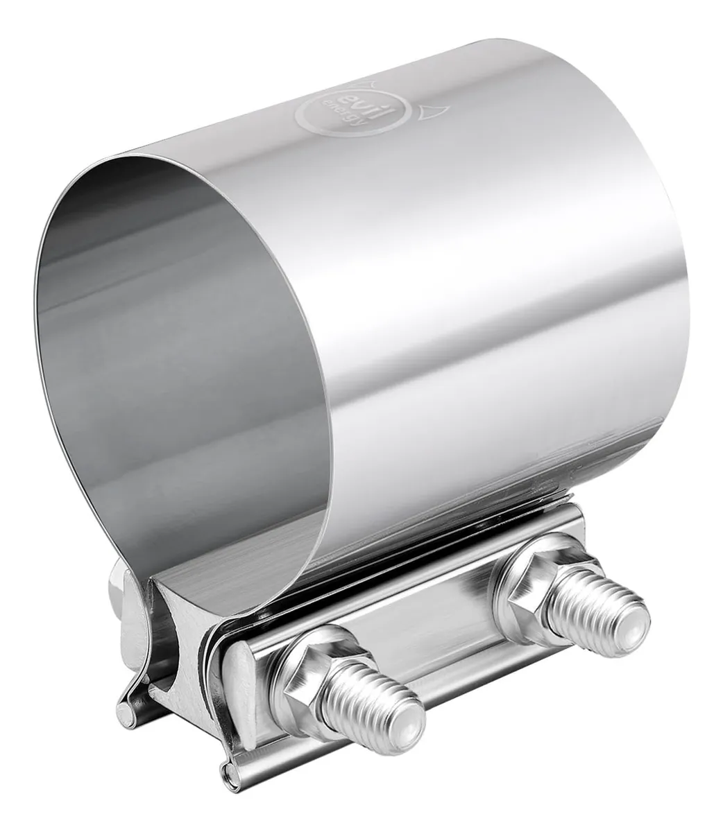 Abrazadera de Escape 3 Pulgadas Acoplador Acero Inoxidable Universal para Tuberías Flexibles y Conexiones Seguras