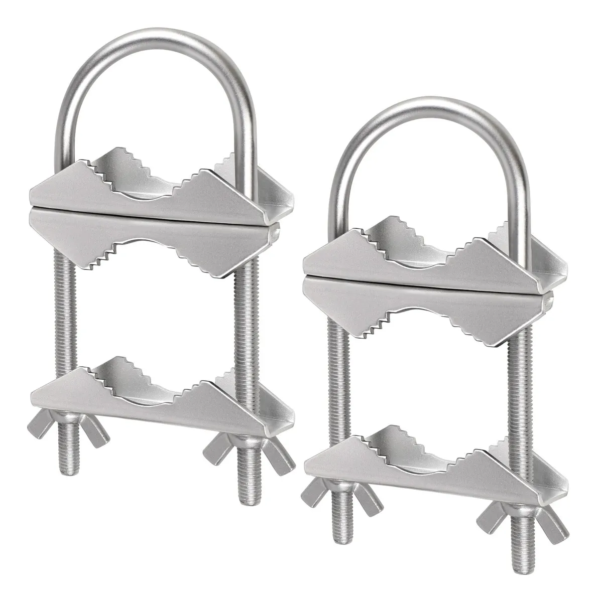 Abrazaderas en U para Antena de 150mm | Soporte de Fijación Metálico Resistente para Exteriores | Kit de Montaje Universal para Mástil