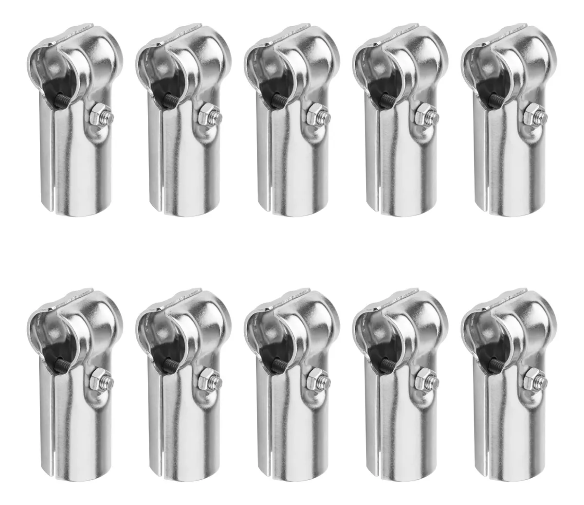 10 Abrazaderas de Acero Inoxidable con Conector en T para Conexiones Seguras y Duraderas | Kit Profesional para Tubos y Mangueras