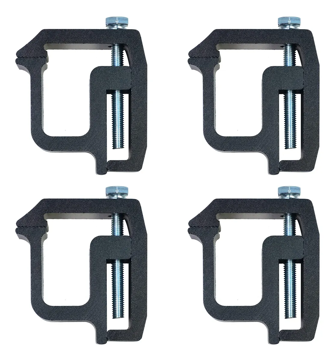 4 Abrazaderas Universales para Tapa de Camión en Negro - Sujeción Segura y Duradera para Cobertura de Carga - Accesorios para Camionetas y Remolques