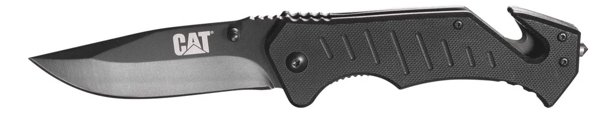 Cuchillo Táctico Linerlock Cat980012 Plegable para Exteriores, Camping y Supervivencia - Hoja Acero Inoxidable Resistente, Mango Ergonómico - Ideal Aventuras al Aire Libre