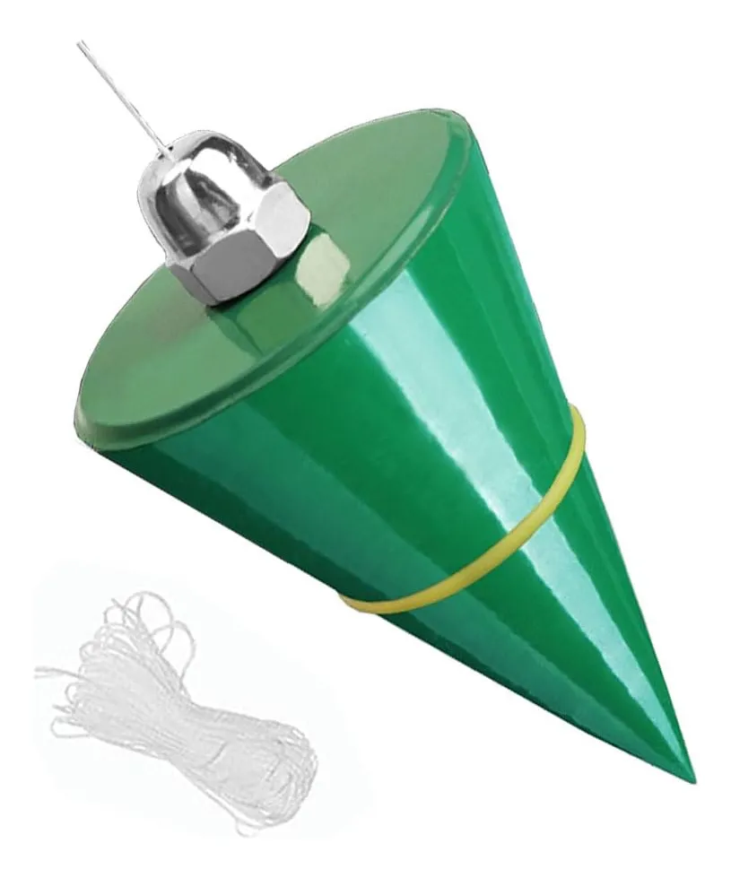 Martillo Colgante Plumb Bob Profesional con Cuerda de 5 Metros - Herramienta de Precisión para Construcción y Carpintería - Marcado de Líneas Verticales