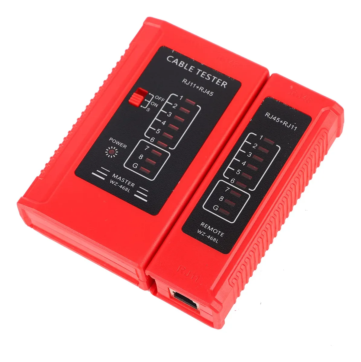 Comprobador de Cables de Red RJ45, RJ11, Ethernet y USB | Herramienta Profesional de Diagnóstico de Conexiones | Testeo Rápido y Preciso