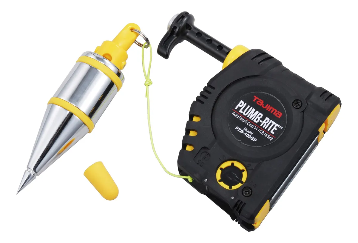 Plomada de 14 Oz con Punta Reforzada de Acero para Construcción y Carpintería - Precisión Profesional