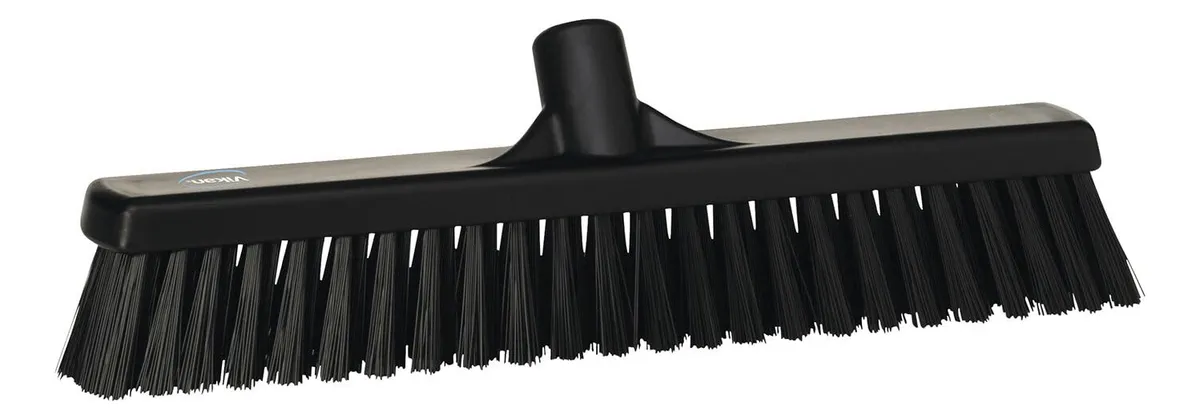 Cabezal de Escoba Profesional Vikan 31749 Pelo Poliéster Negro - Limpieza Eficiente para Hogares y Empresas
