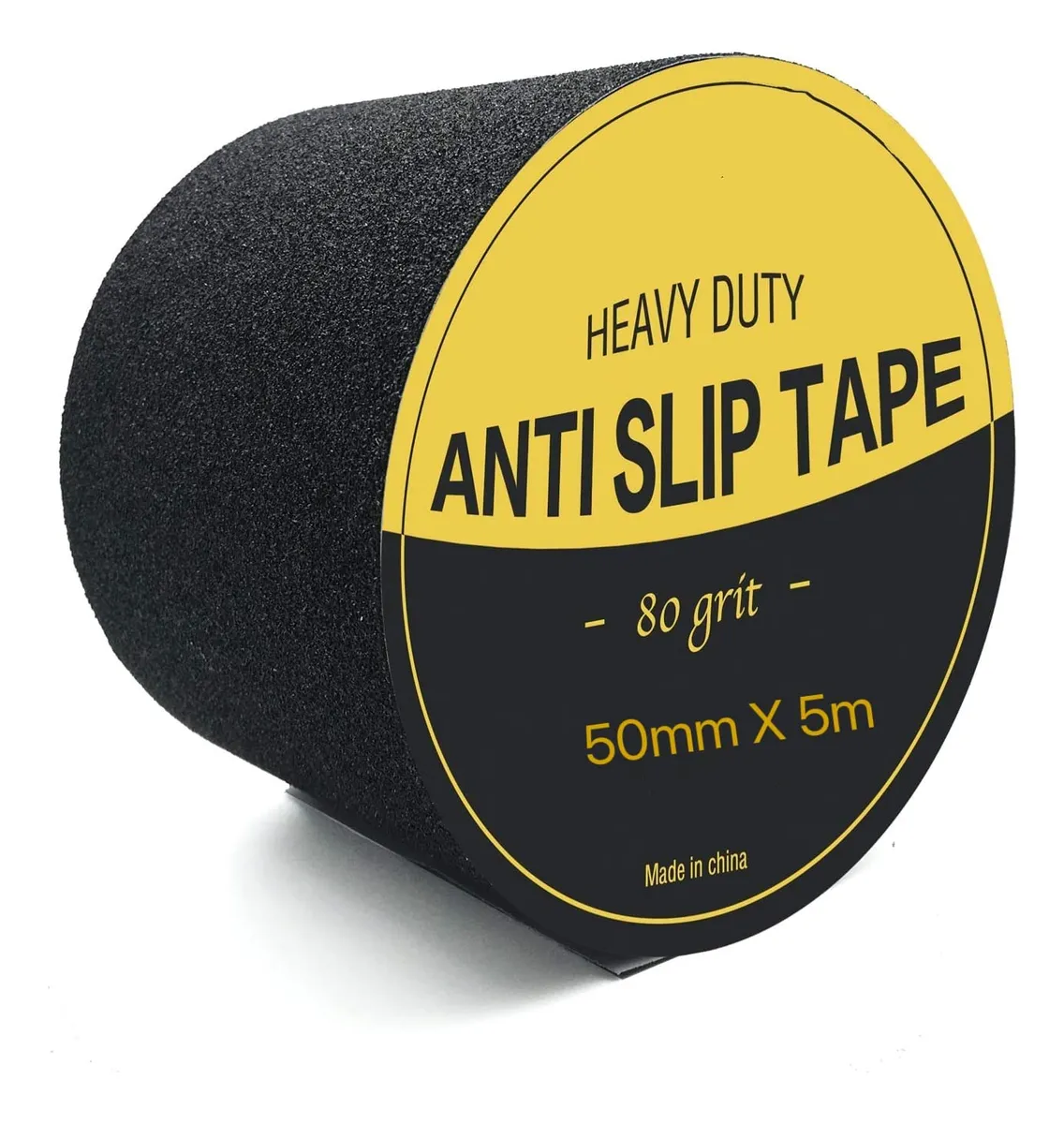 Cinta Antideslizante de Seguridad Negra para Escalones y Superficies | Adhesiva Resistente al Agua y Desgaste | Ideal para Hogar y Exteriores