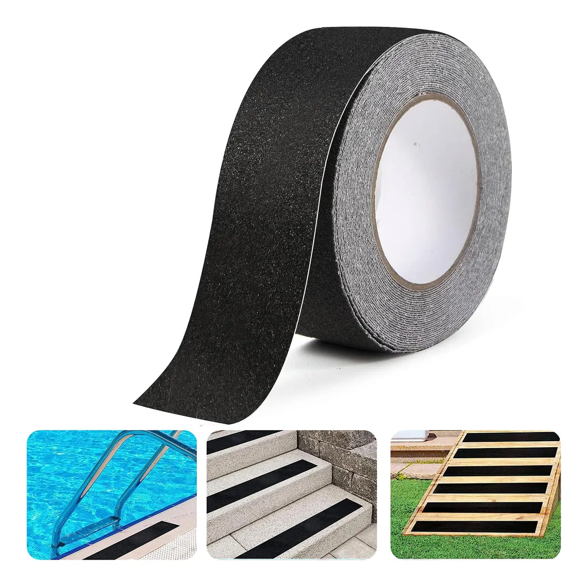 Cinta Antideslizante Profesional PVC para Escaleras y Rampas - Adherencia Segura y Duradera - Antideslizante Alta Resistencia Color