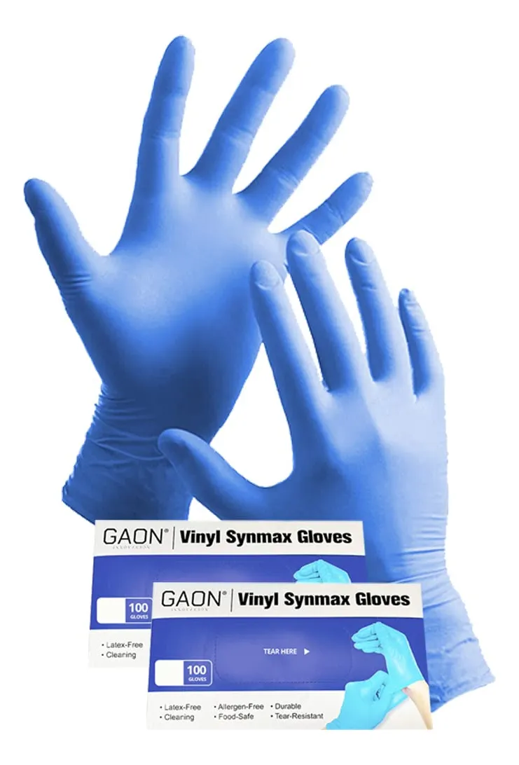 Guantes de Vinilo Desechables 200 Piezas - Libres de Látex y Nitrilo - Protección Higiénica para Uso General - Talla Única - Transparentes