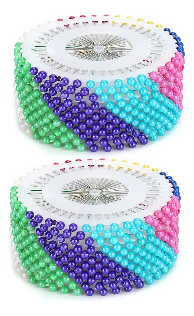 960 Alfileres Multicolor de Cabeza para Costura y Manualidades - Prácticos y Versátiles para Proyectos Creativos