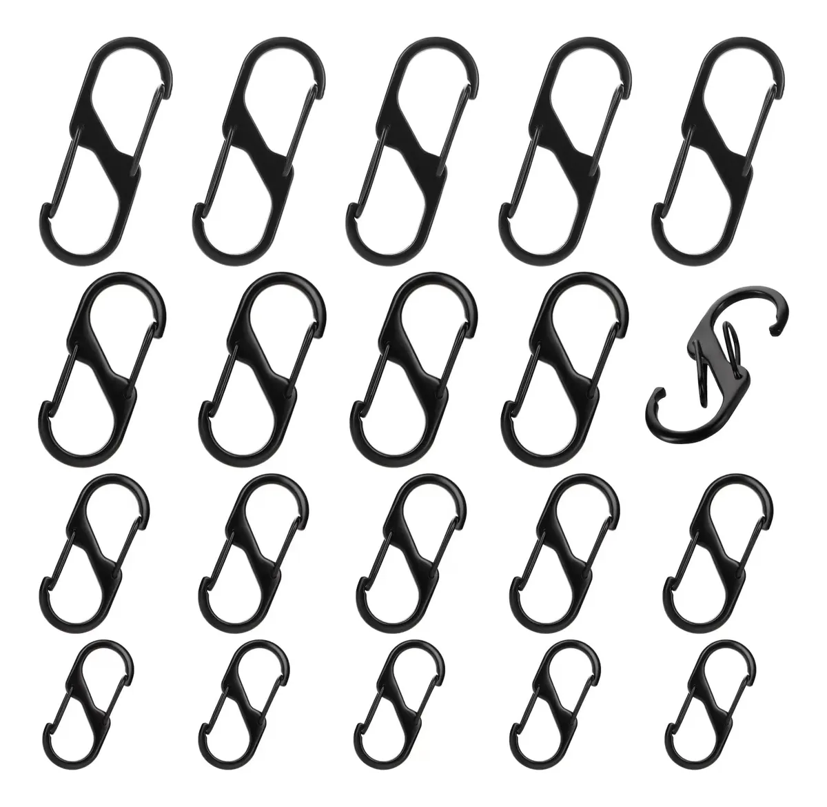 Clips de Cierre Antirrobo Negro para Mochilas y Maletas - Seguridad Reforzada para Viajes y Uso Diario - Protección Anti-Hurto Universal