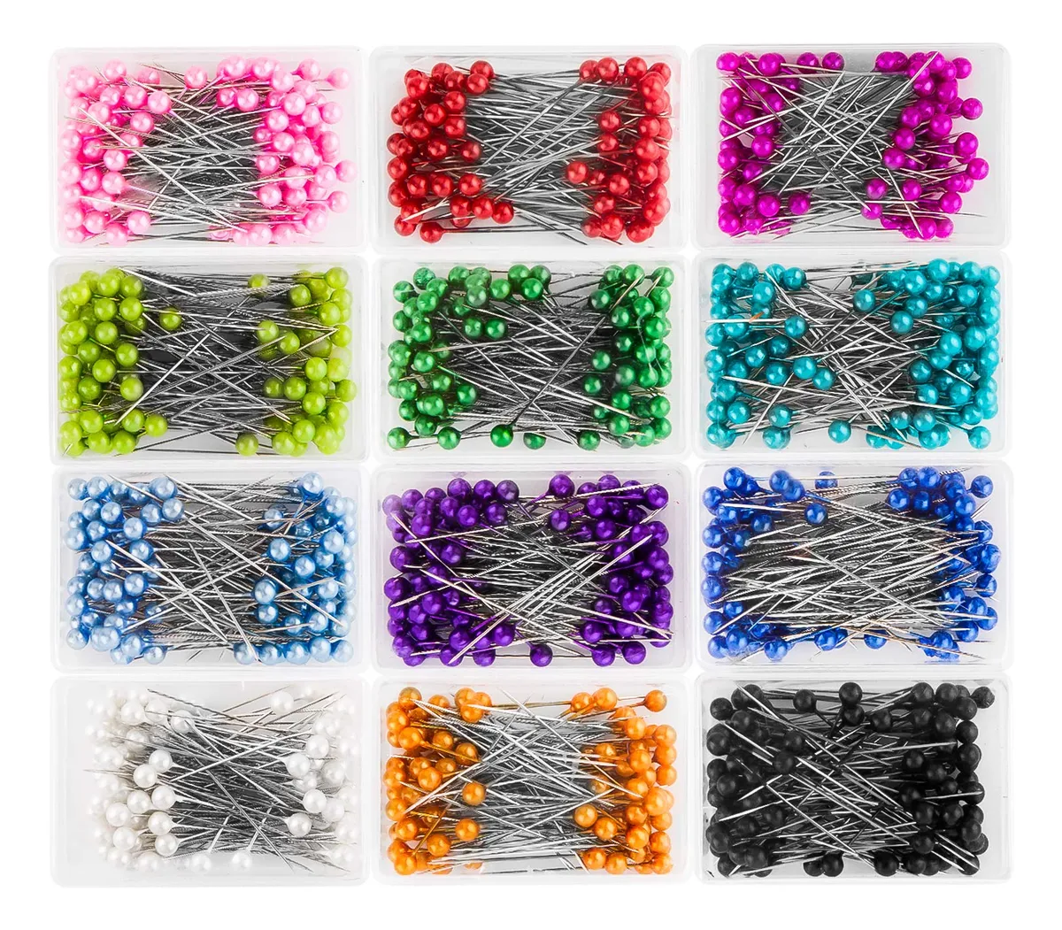 Alfileres de Costura Multicolor para Joyería y Manualidades - Perfectos para Diseños Creativos y Decoración DIY