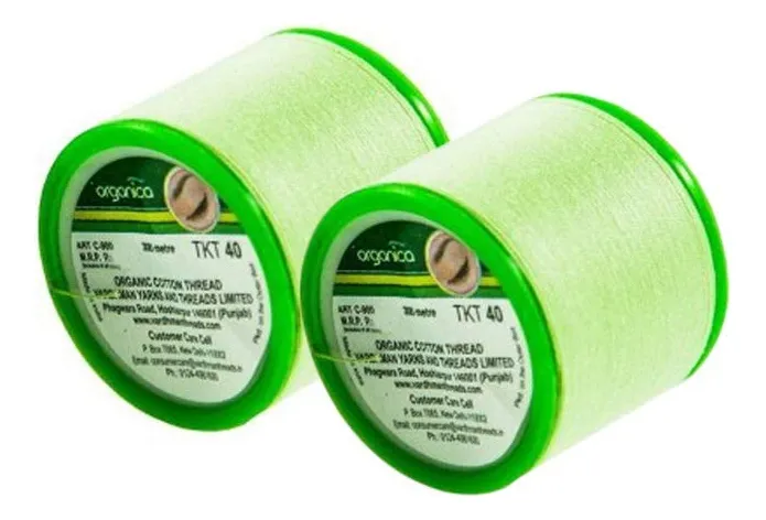 Hilo de Algodón Orgánico para Depilación de Cejas 300m - Depilación Facial Profesional y Precisa | Fibra Natural Suave y Resistente para Estilismo de Cejas