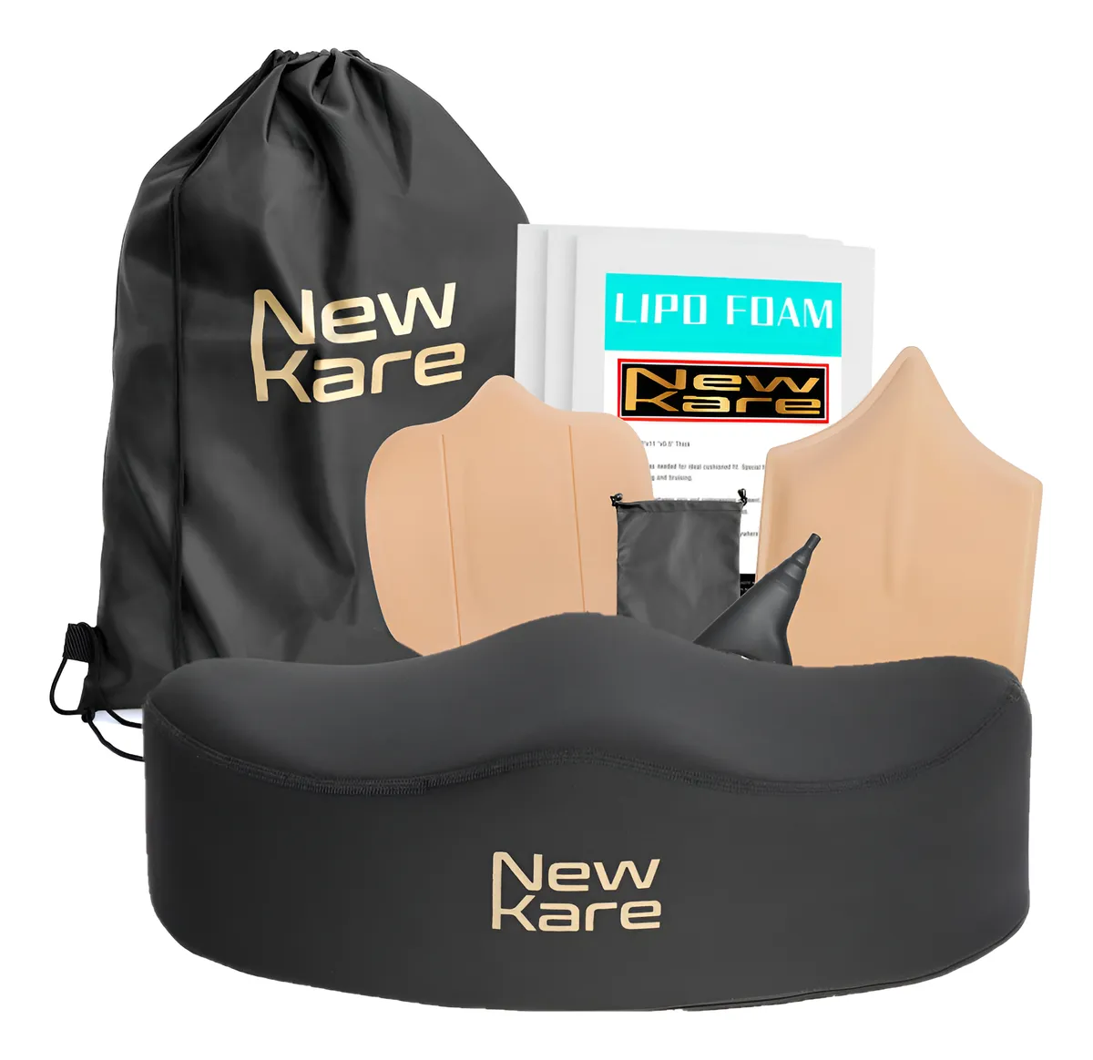 Kit Completo Recuperación Postcirugía BBL: Almohadas de Posicionamiento y Espuma de Soporte Esencial para Comodidad y Curación Óptima