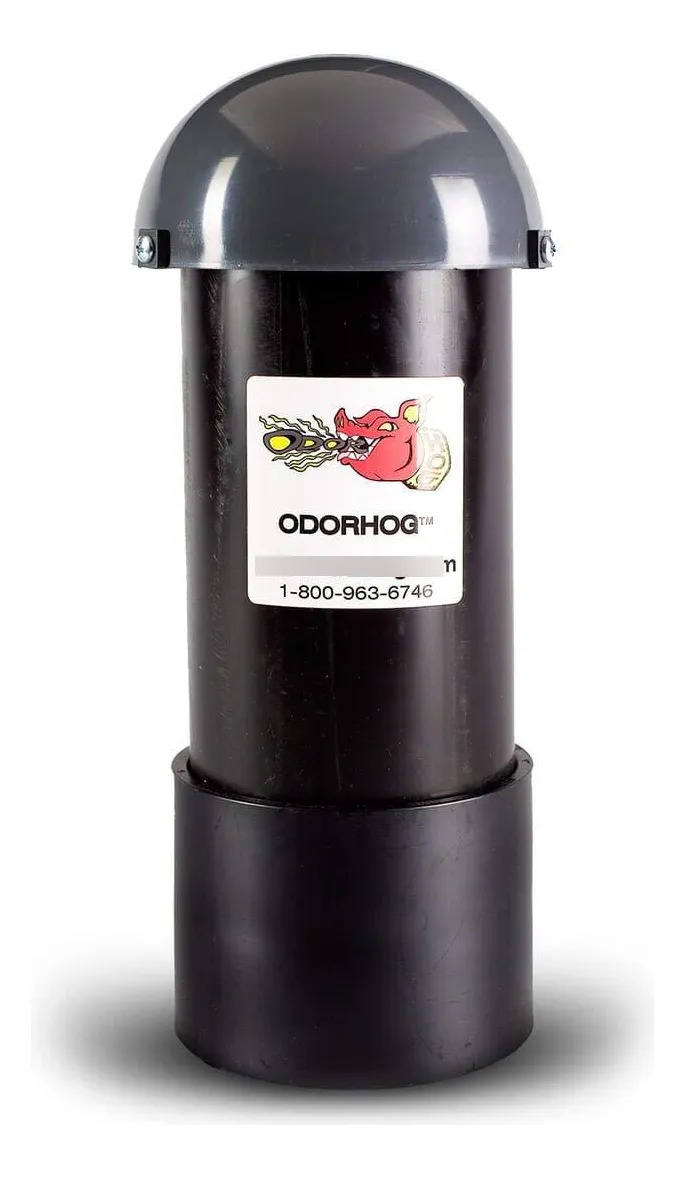Filtro Vent Stack Pipe Negro ABS con Tapón de Hongo para Ventilación - Instalación Sencilla - Duradero y Resistente a la Corrosión - Diámetro Estándar para Sistemas de Drenaje
