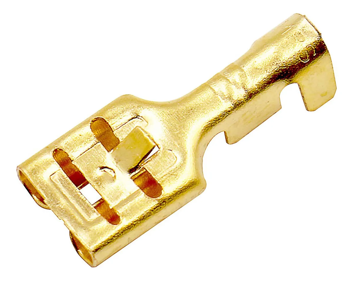 100 Terminales de Crimpado Hembra No Aislados | Conectores Eléctricos Universales para Cableado Profesional