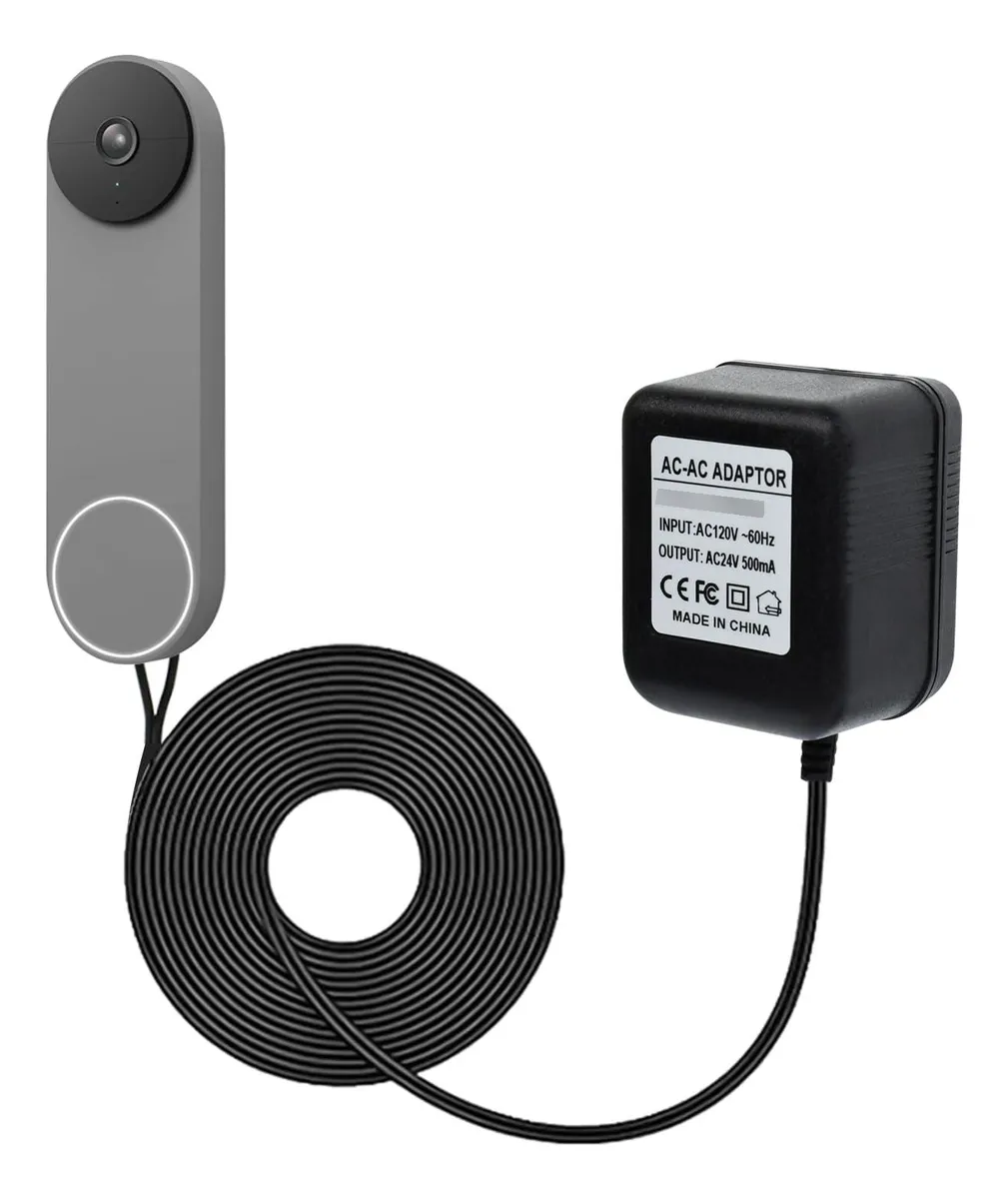 Adaptador de Corriente para Timbre | Transformador Compatible para Instalación Segura y Eficiente | Negro - Ideal para Hogares y Negocios