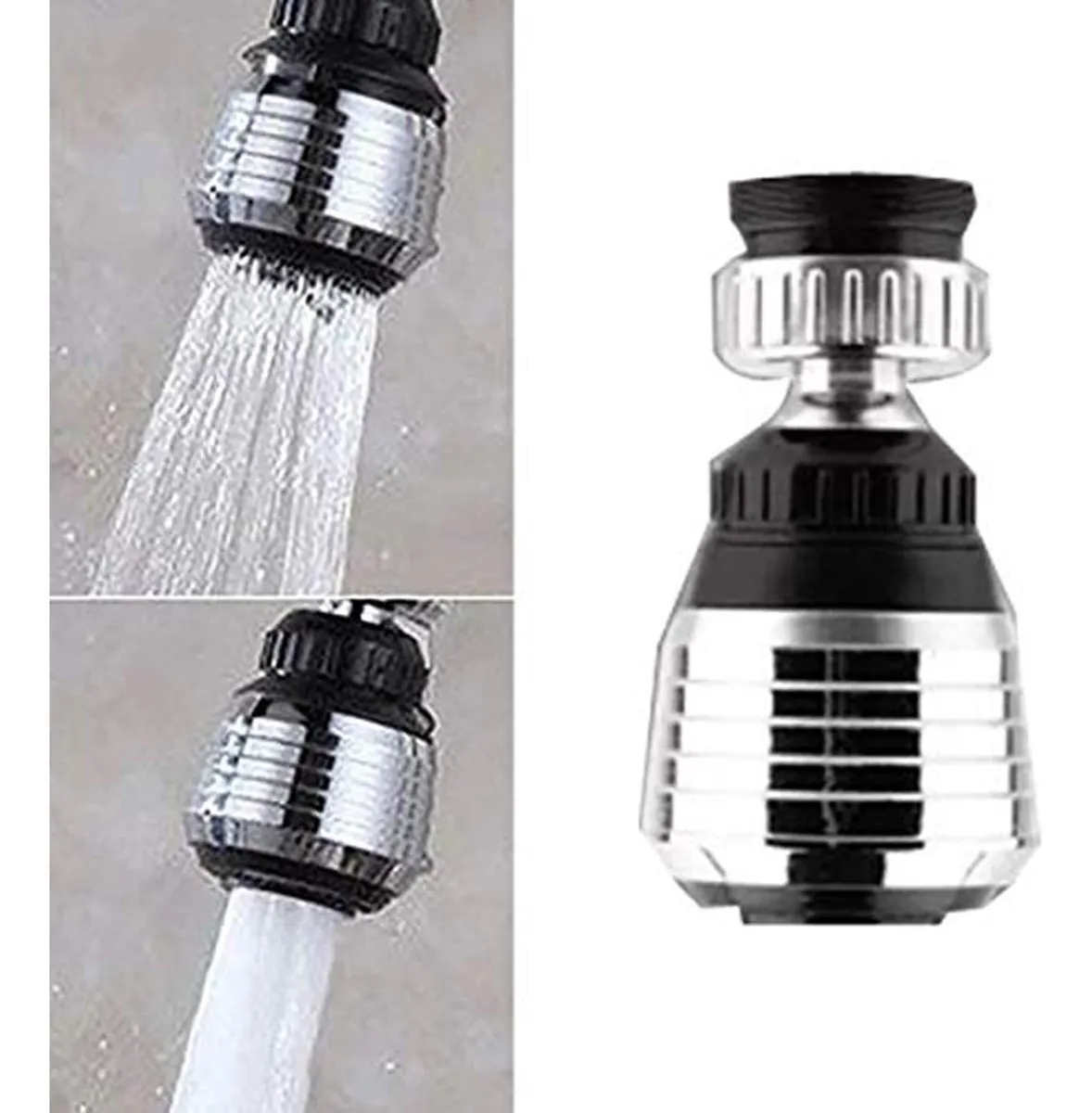 Adaptador de Filtro Giratorio 360° con Boquilla para Llave - Ahorro de Agua Inteligente, Diseño Universal y Fácil Instalación