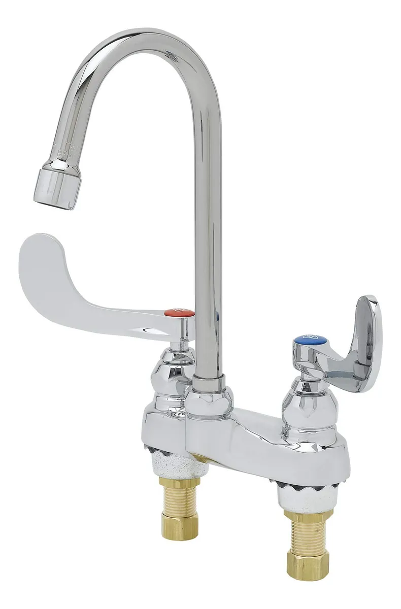 Llave Médica Montaje Cubierta Cuello Cisne Rígido Profesional para Baño y Cocina | Diseño Elegante y Duradero