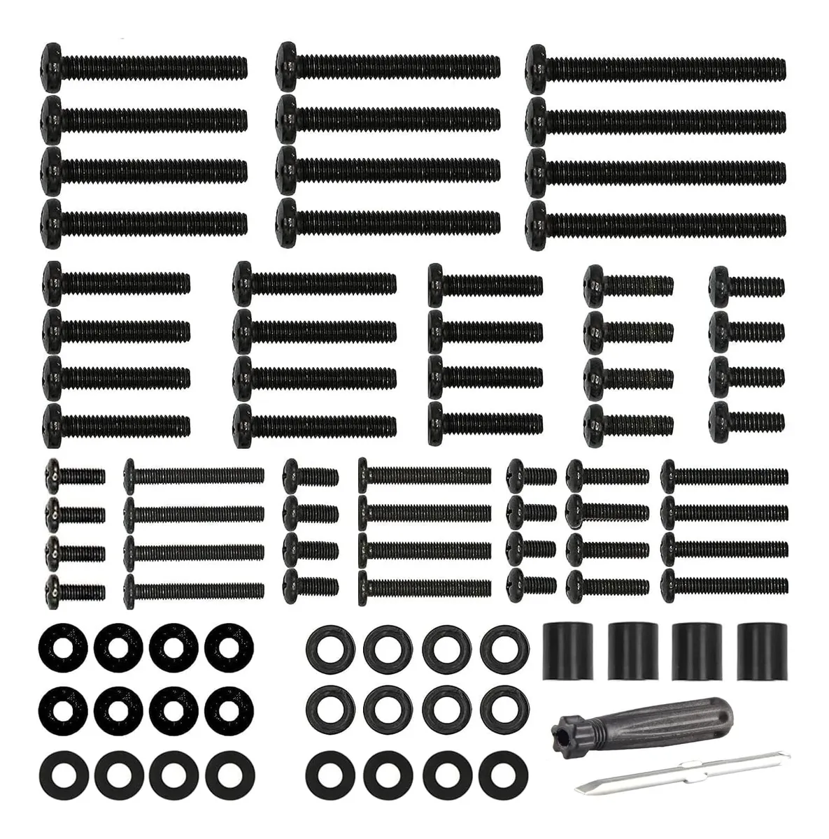Kit Tornillos Universal para Soporte de TV LED LCD - Montaje Seguro y Estable - Compatible con Diversos Modelos - Hardware Esencial para tu Instalación