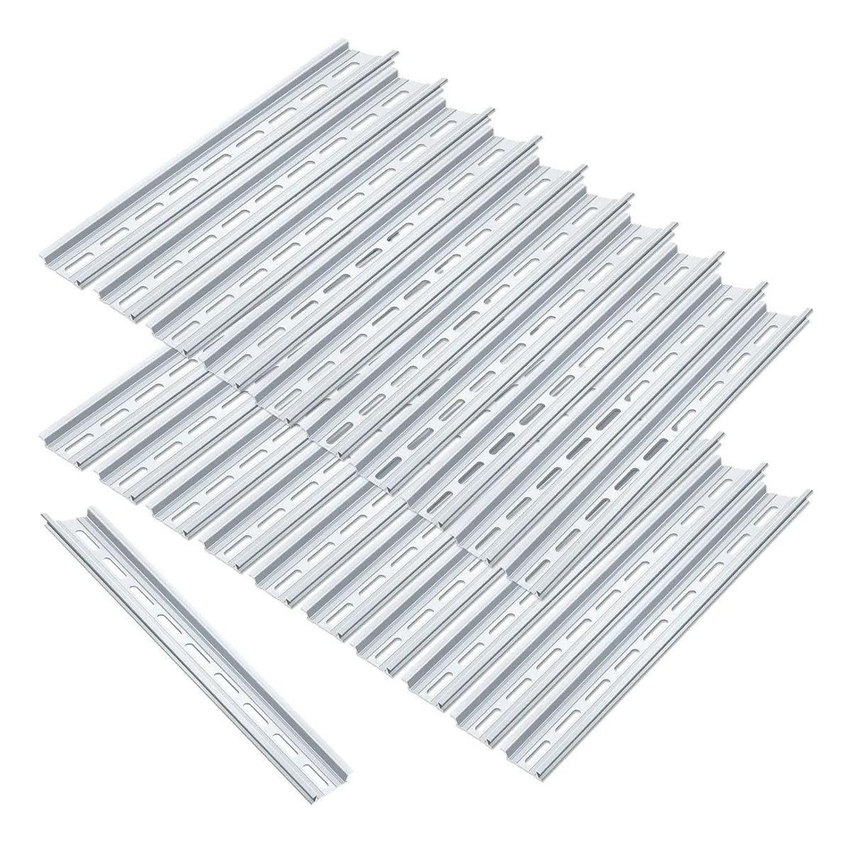Pack 20 Rieles Din De Aluminio Ranurados Rohs para Montaje Eléctrico ...