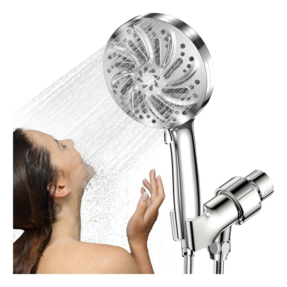Regadera de Baño Alta Presión | Ducha de Mano Multifuncional con 8 Modos | Mejora tu Experiencia de Ducha