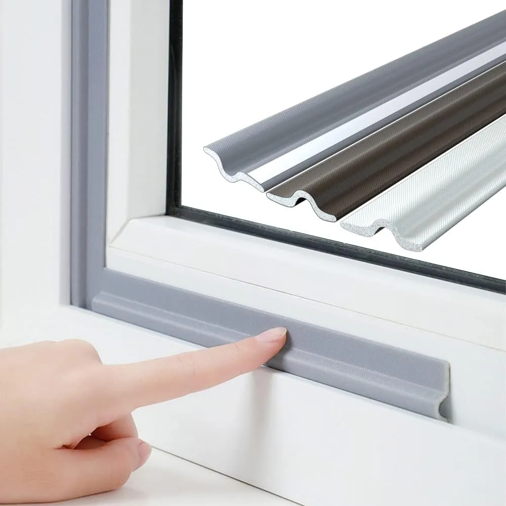 Tira de Sellado Adhesiva Universal para Ventanas y Puertas - A Prueba de Insectos, Polvo y Viento - Ideal para Hogar y Oficina - Autoadhesiva y Duradera