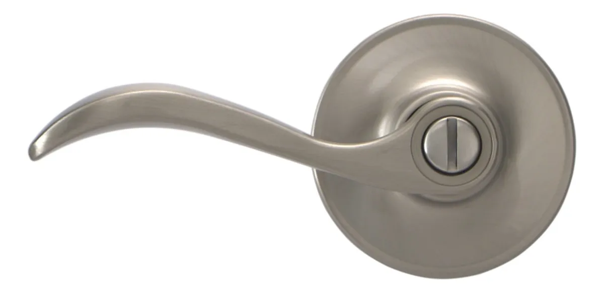 Palanca de Cama y Baño Sevilla Níquel Satinado - Elegancia y Funcionalidad para tu Hogar | Tirador Decorativo Metálico