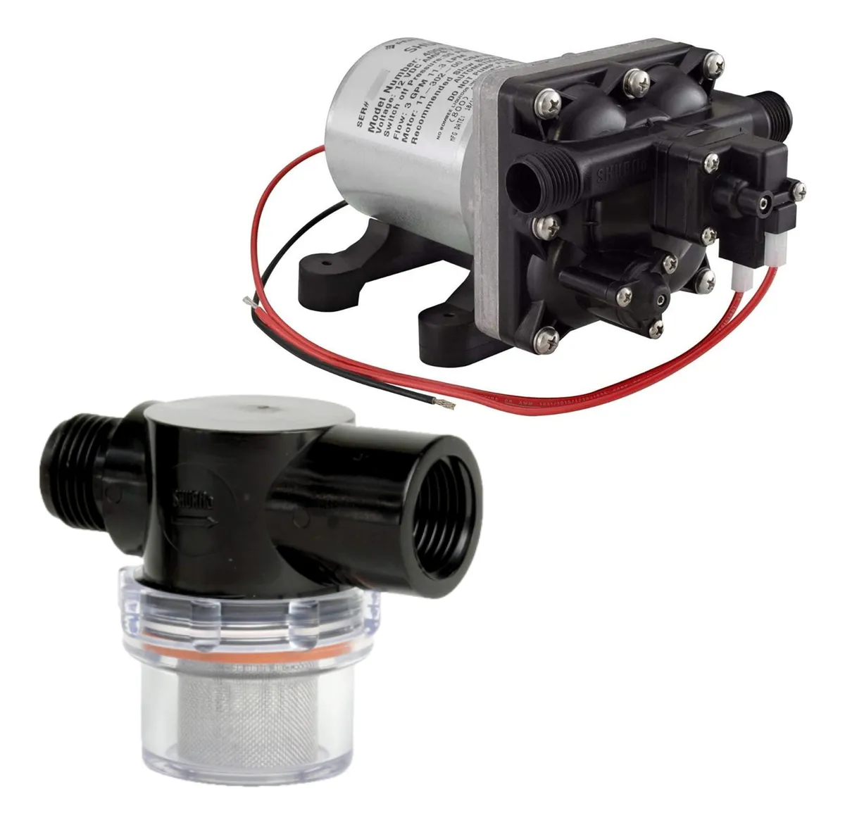 Bomba de Agua 12 Volt para RV con Filtro Opcional: Solución Fiable para tu Autocaravana y Viajes - Potente y Eficiente