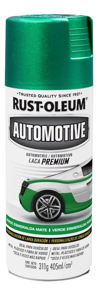 Laca Aerosol Premium Verde Esmeralda Mate de Alta Duración para Muebles y Decoración | Acabado Sofisticado y Proteccion Duradera
