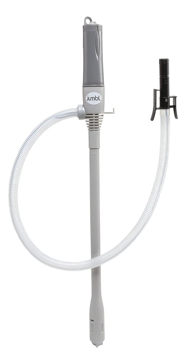 Bomba Automática de Transferencia de Combustible con Manguera para Garaje y Taller - Fácil y Segura Transferencia de Diésel, Gasolina y Aceite | Herramienta Profesional
