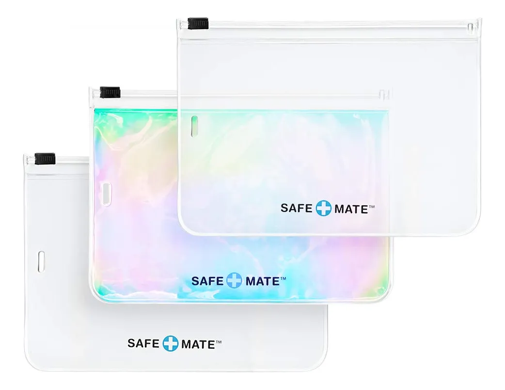 Bolsa de Almacenamiento Reutilizable para Mascarillas (Pack 3 Unidades) - Ideal para Guardar y Proteger tu Mascarilla Higiénica - Portátil y Compacta