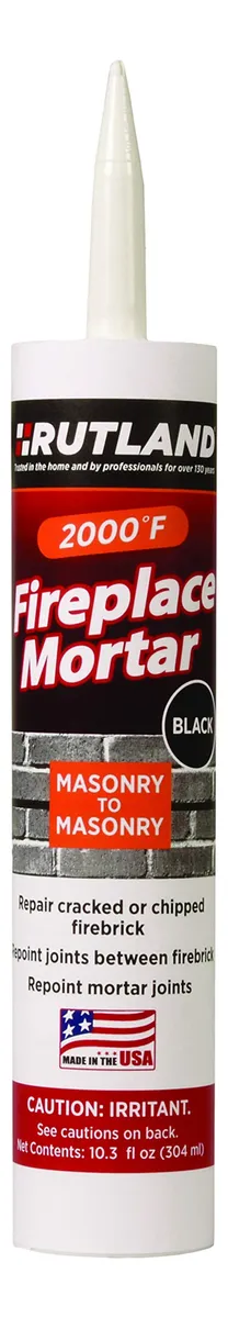 Cartucho de Mortero para Chimenea Negro 63" - Repuesto Universal para Reparaciones y Sellado de Hogares - Alta Resistencia y Durabilidad