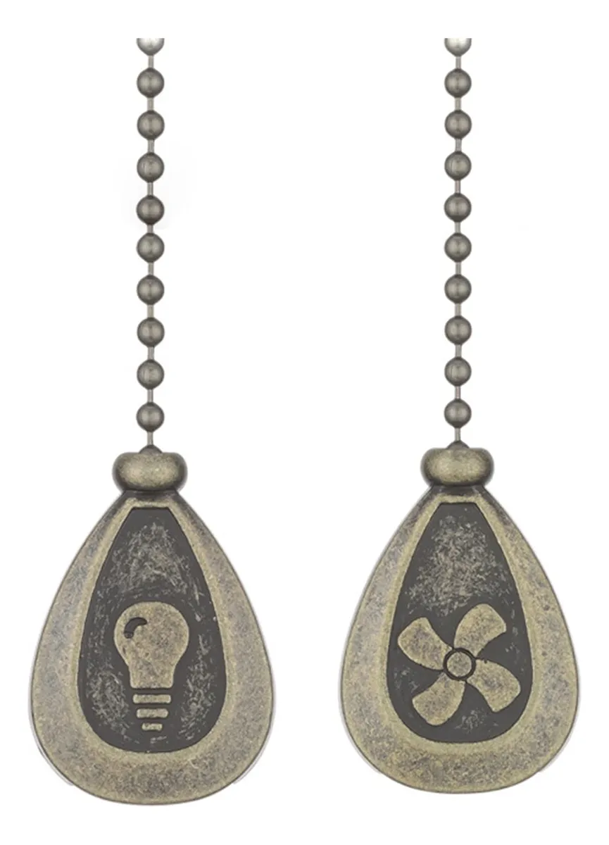 Cadena de Tracción para Ventilador de Techo - Colgante Estilo Canela Duradero y Elegante - Accesorio Universal para Control Fácil de Velocidad y Luz
