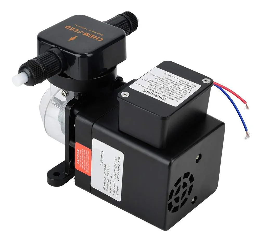 Bomba Dosificadora Automática Profesional para Piscina 125 PSI - Control Preciso y Eficiente del Tratamiento del Agua - Sistema Autónomo de Cloración y Ajuste de pH