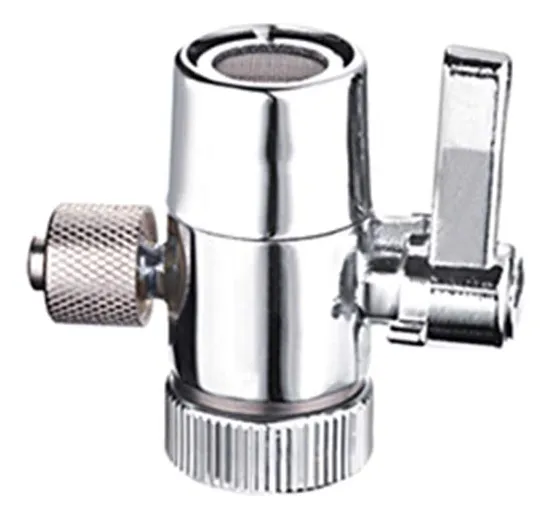 Válvula Desviadora Chapada en Cromo para Fregadero - Durabilidad y Estilo Moderno para tu Cocina | Repuesto Universal