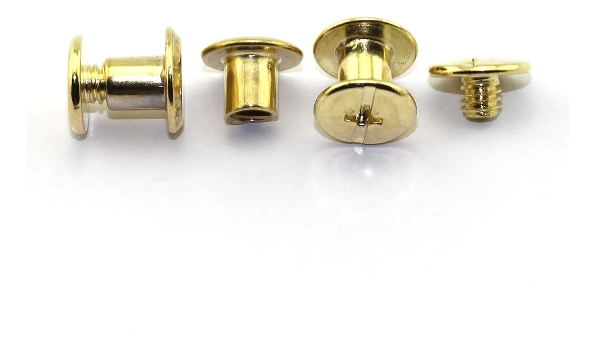 120 Tornillos Phillips Dorados Cabeza Cruzada para Fijaciones Resistentes | Acero Inoxidable | Uso General y Decorativo