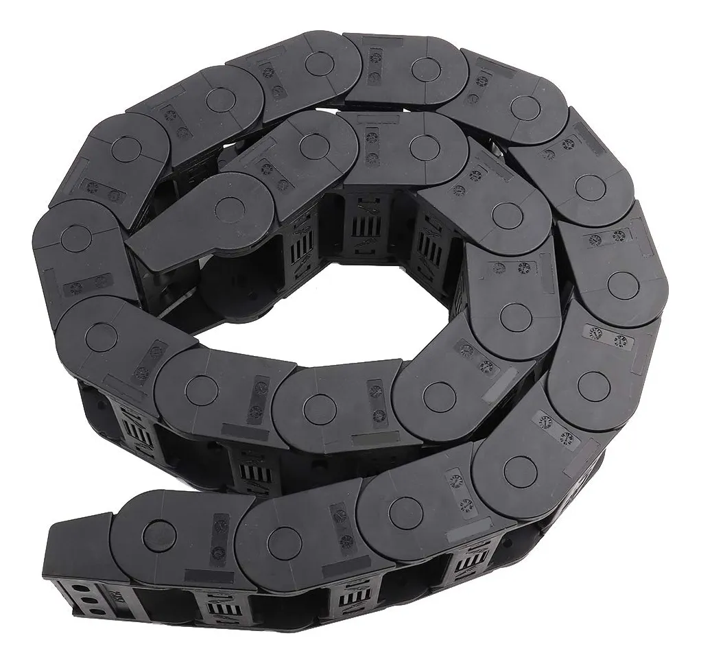 Cadena de Arrastre para Máquina de Grabado Abierta en Ambos Extremos - Solución Profesional para Conducción de Cables y Mangueras en Equipos Industriales y CNC