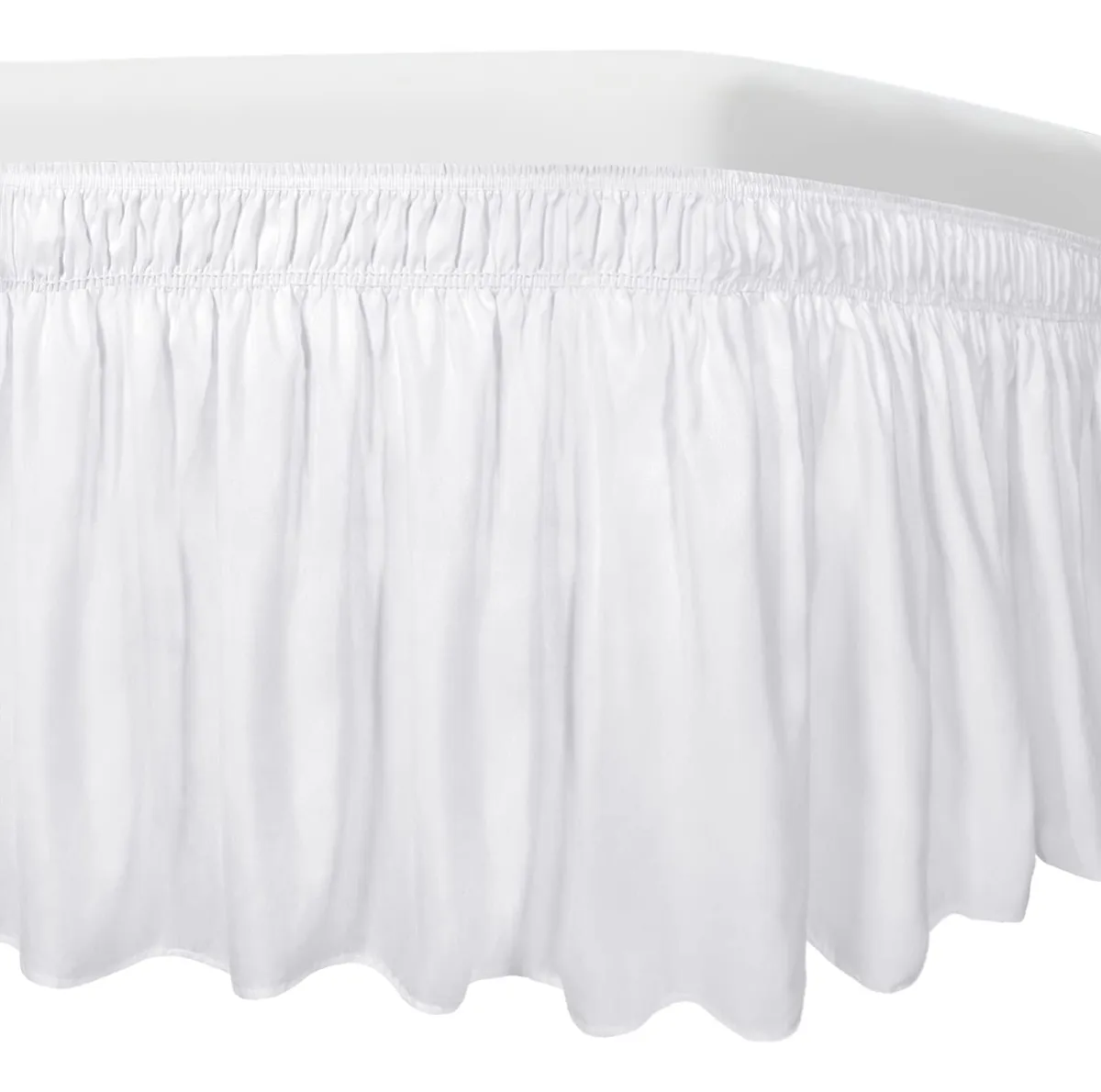 Falda de Cama Ajustable Universal para Cama Individual y Matrimonial - Elegancia y Orden para tu Dormitorio - Fácil Instalación y Mantenimiento